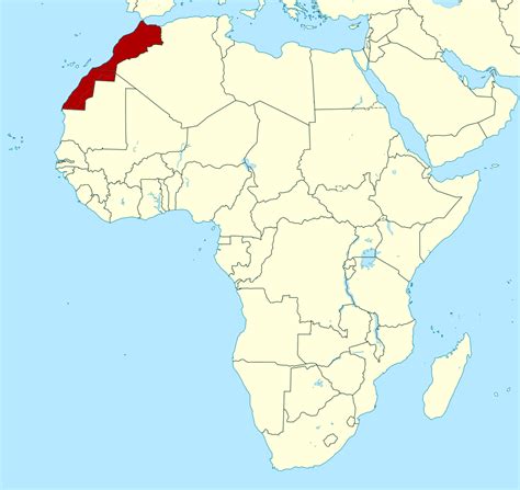 map morocco africa.